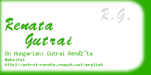renata gutrai business card